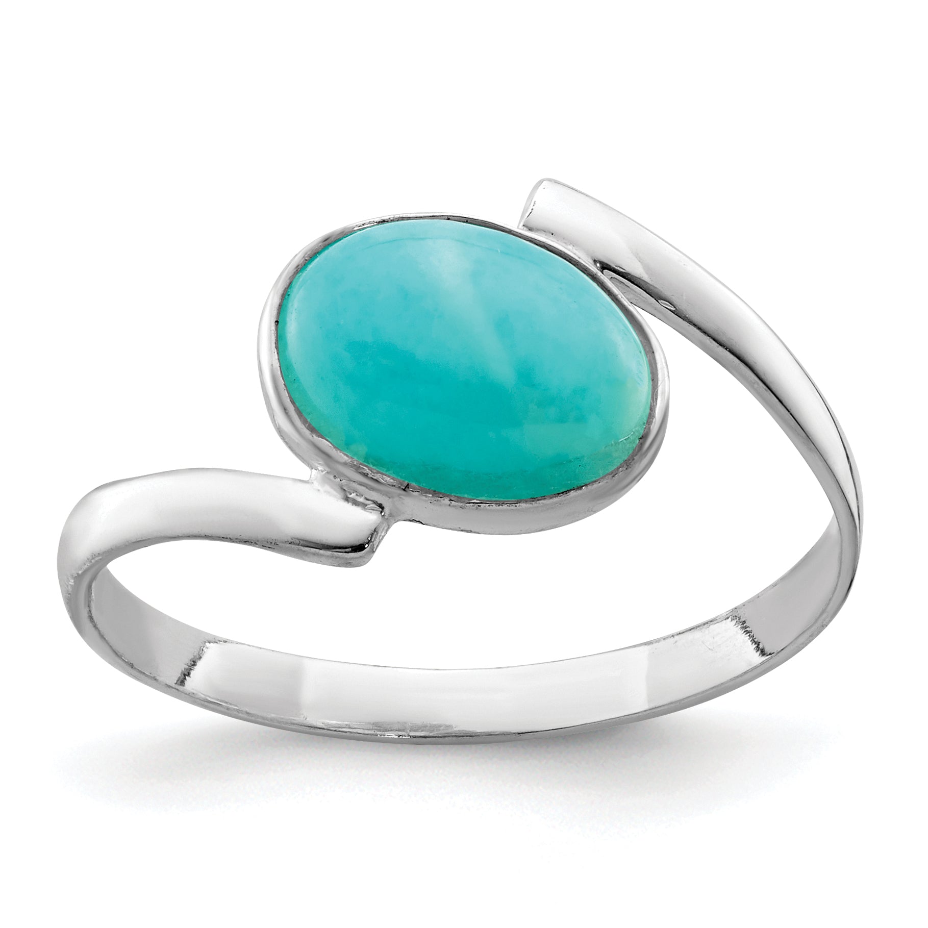 Sterling Silver Oval Amazonite Ring Main image
