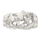Sterling Silver Men's Nugget Ring