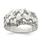 Sterling Silver Men's Nugget Ring