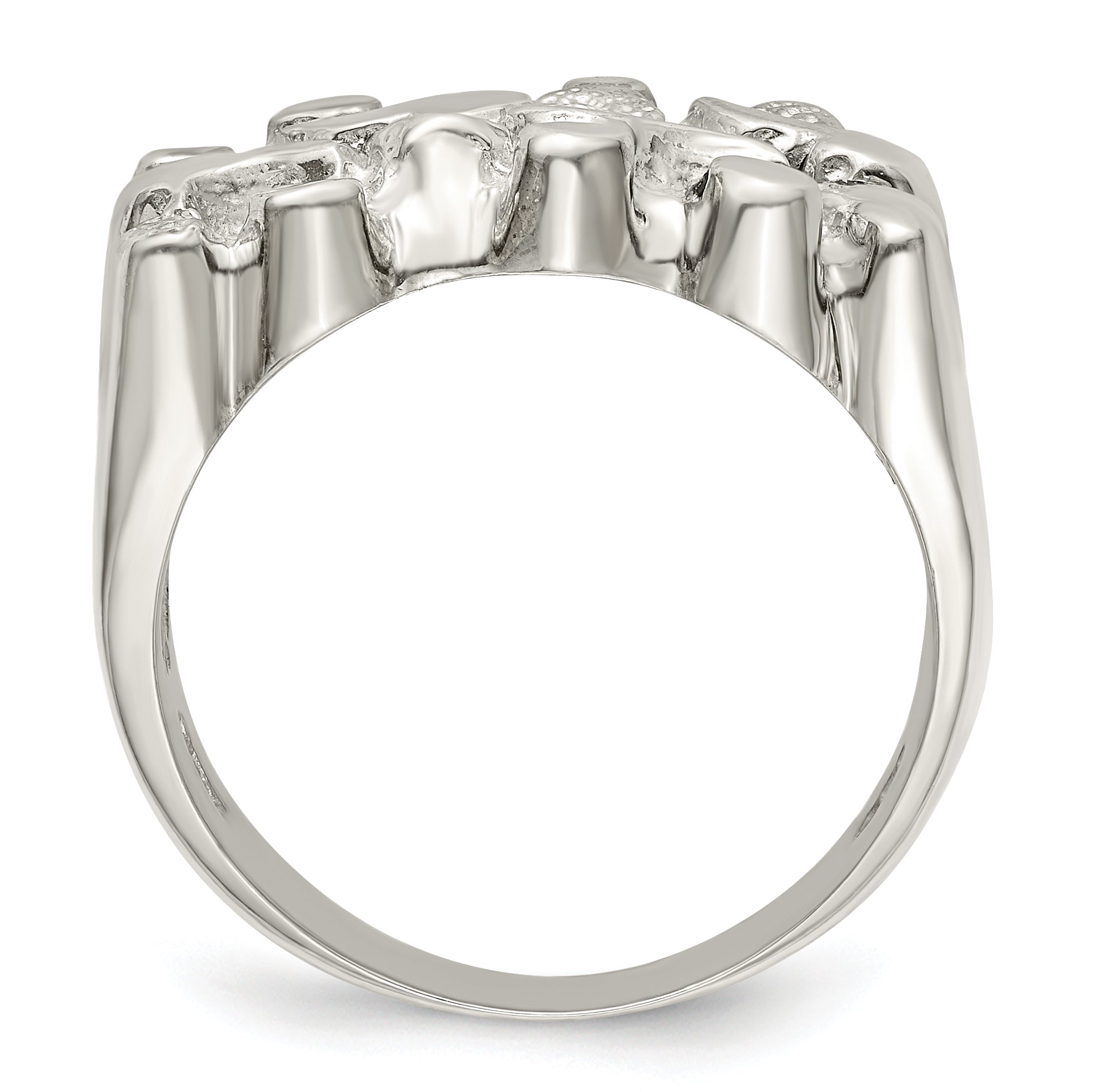 Sterling Silver Woman's Nugget Ring Secondary image