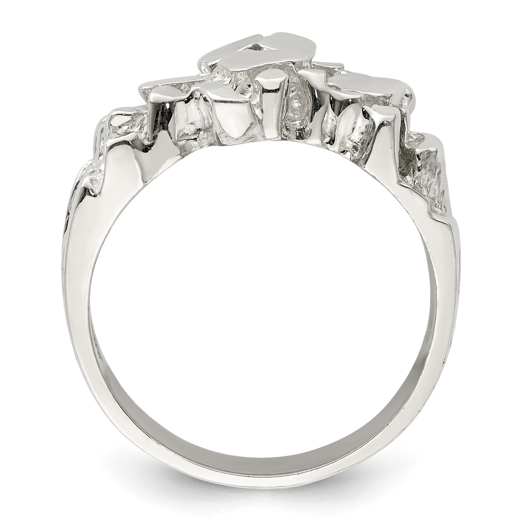 Sterling Silver Men's Nugget Ring