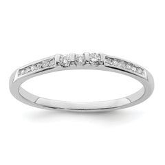 Sterling Silver Rhodium Plated Diamond Ring