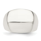Sterling Silver Polished Cigar-band Ring
