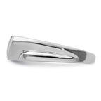 Sterling Silver Rhodium Plated Diamond Men's Ring