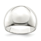 Sterling Silver Polished Cigar-band Ring