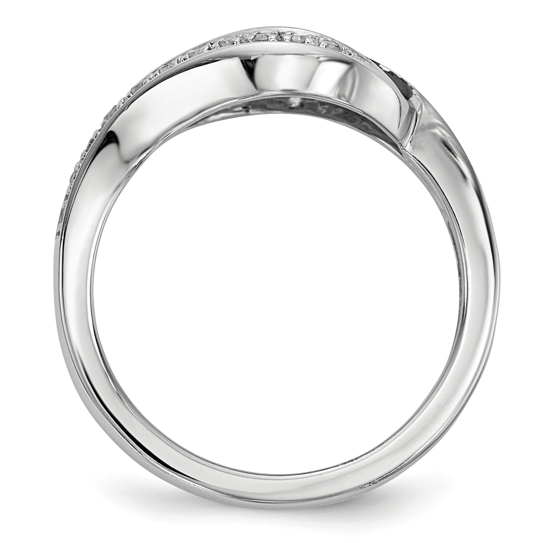 Sterling Silver Blue Diamond Fancy Marquise Ring Secondary image