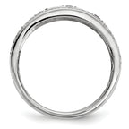 Sterling Silver Black/White Diamond Ring