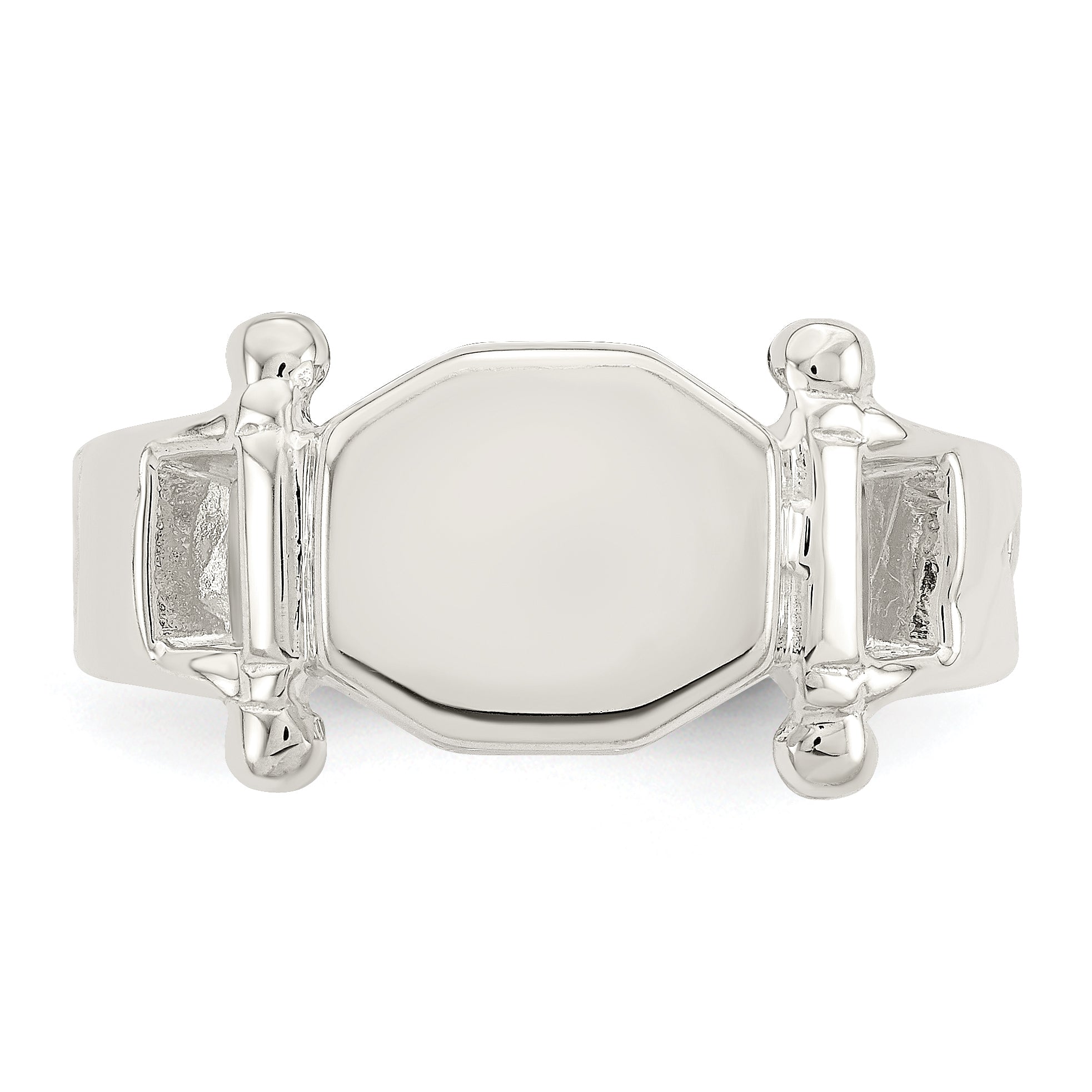 Sterling Silver Fancy Signet Ring