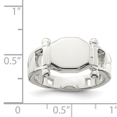 Sterling Silver Fancy Signet Ring