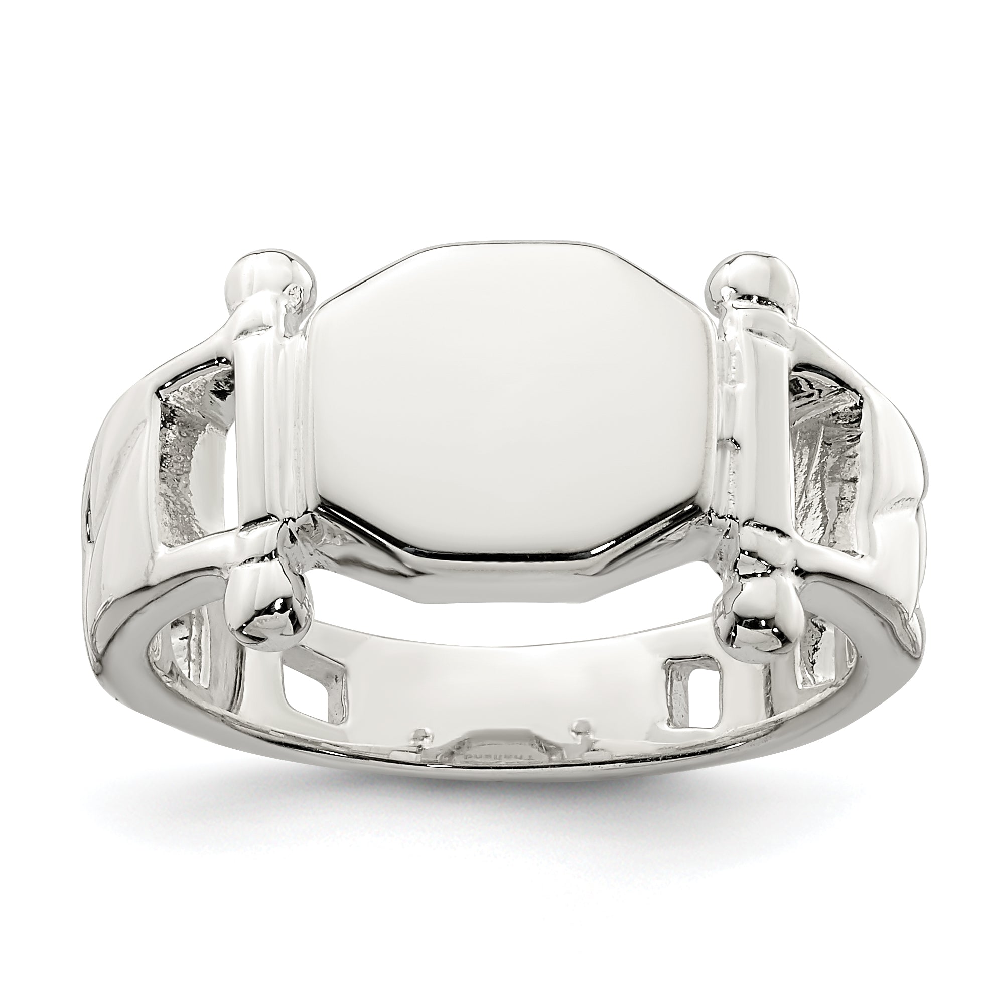 Sterling Silver Fancy Signet Ring Main image