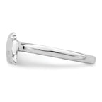Sterling Silver Rhodium-plated Polished Dolphin Children's Ring