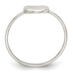 Sterling Silver Polished Heart Ring