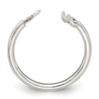 Sterling Silver Polished 'Love' Adjustable Ring