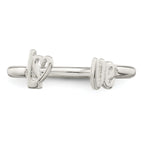 Sterling Silver Polished 'Love' Adjustable Ring