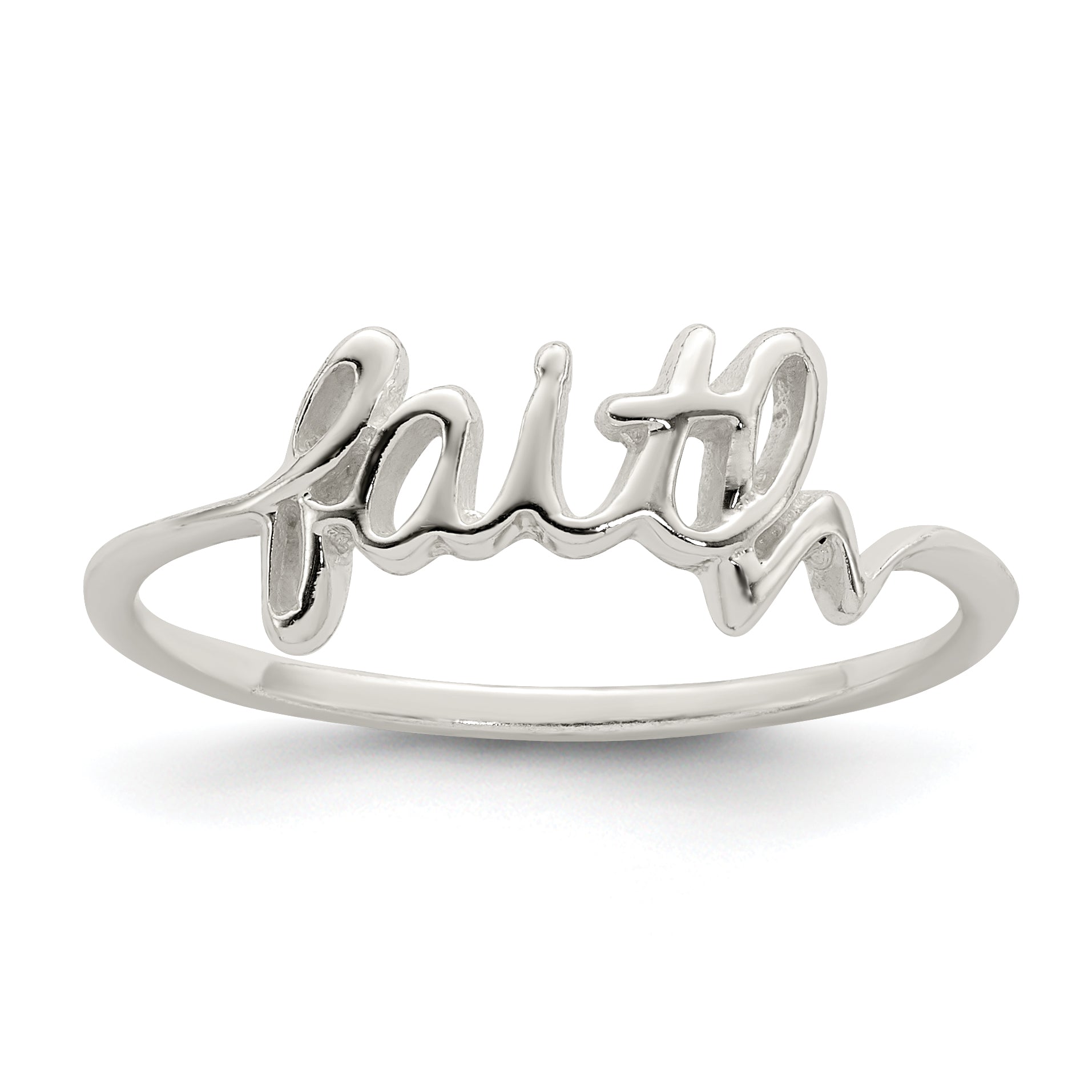 Sterling Silver Faith Ring Main image