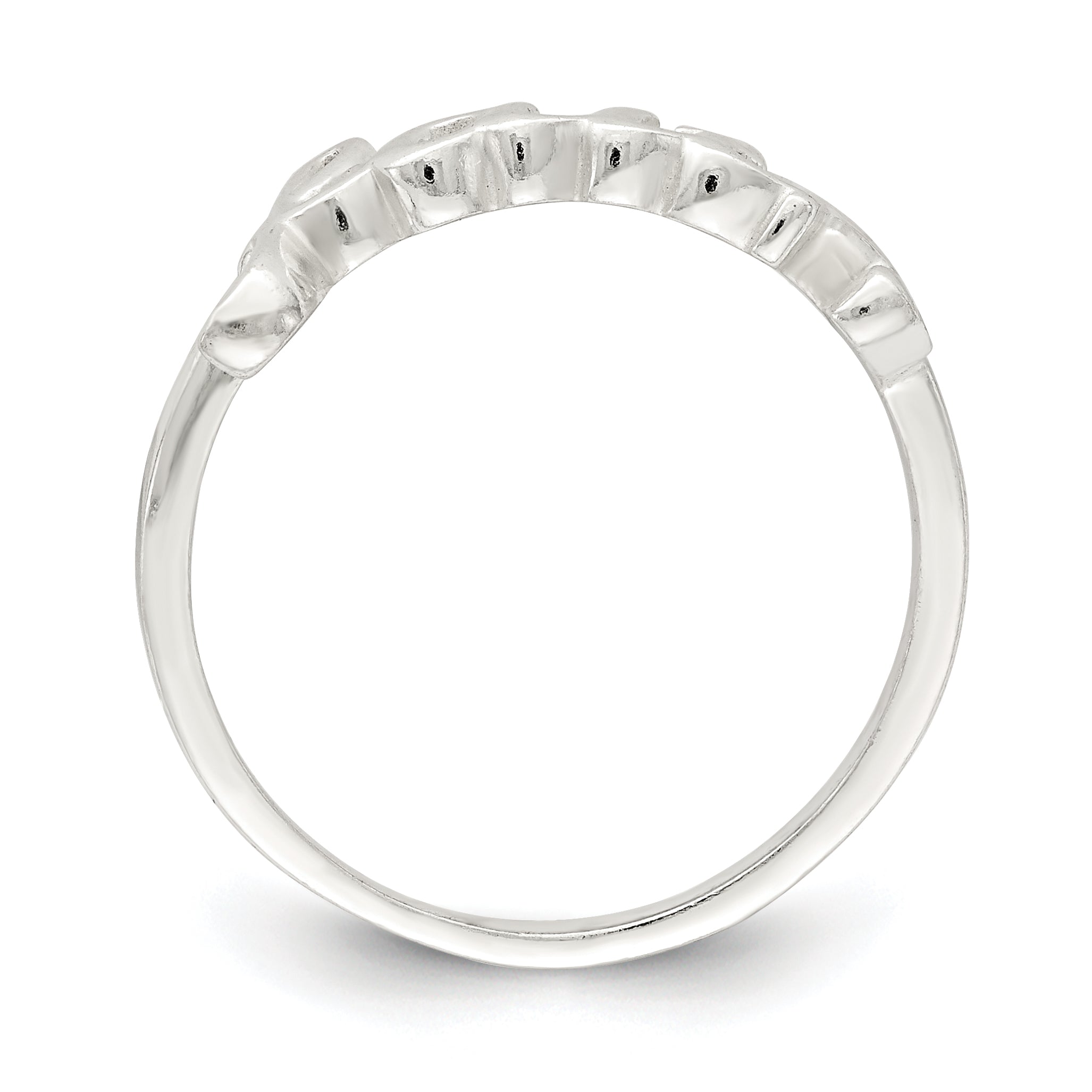 Sterling Silver Polished 'Faith' Ring Secondary image