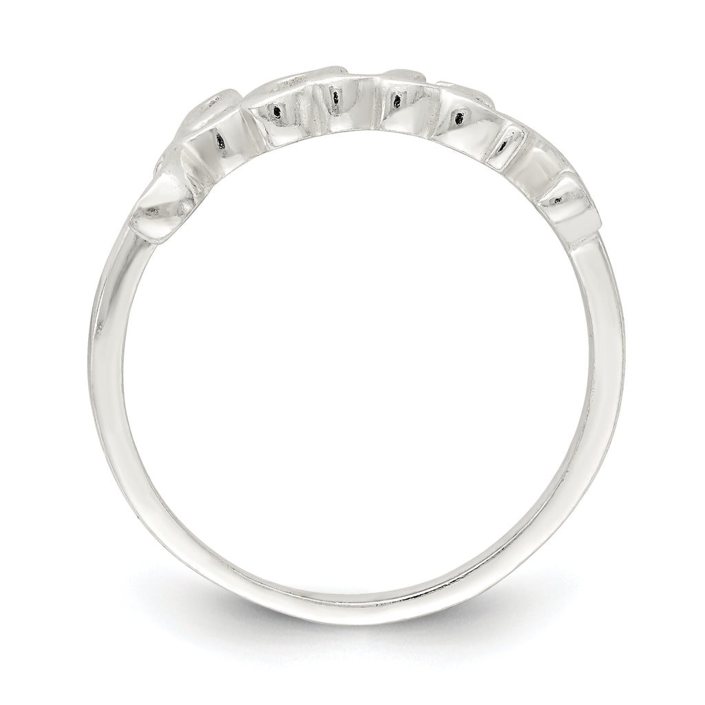 Sterling Silver Polished 'Faith' Ring