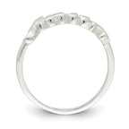 Sterling Silver Polished 'Faith' Ring