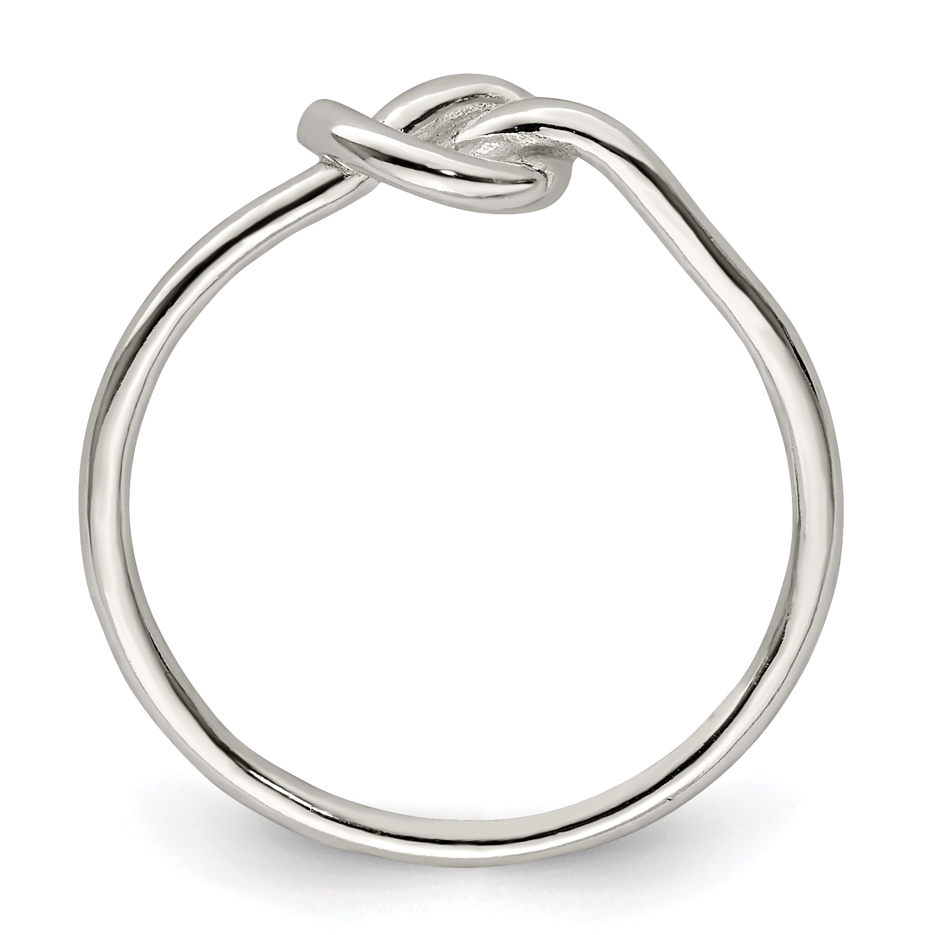 Sterling Silver Polished Knot Ring Secondary image