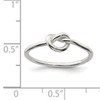 Sterling Silver Polished Knot Ring