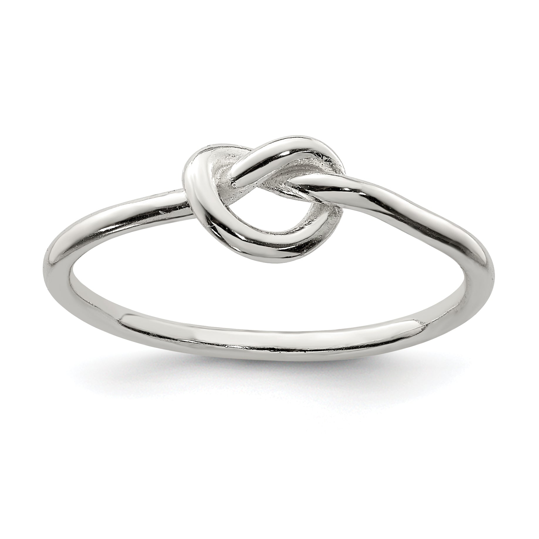 Sterling Silver Polished Knot Ring Main image