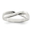 Sterling Silver Polished Twist Ring