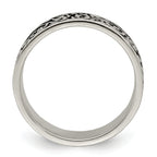 Sterling Silver Polished and Antiqued Filigree Women's Ring