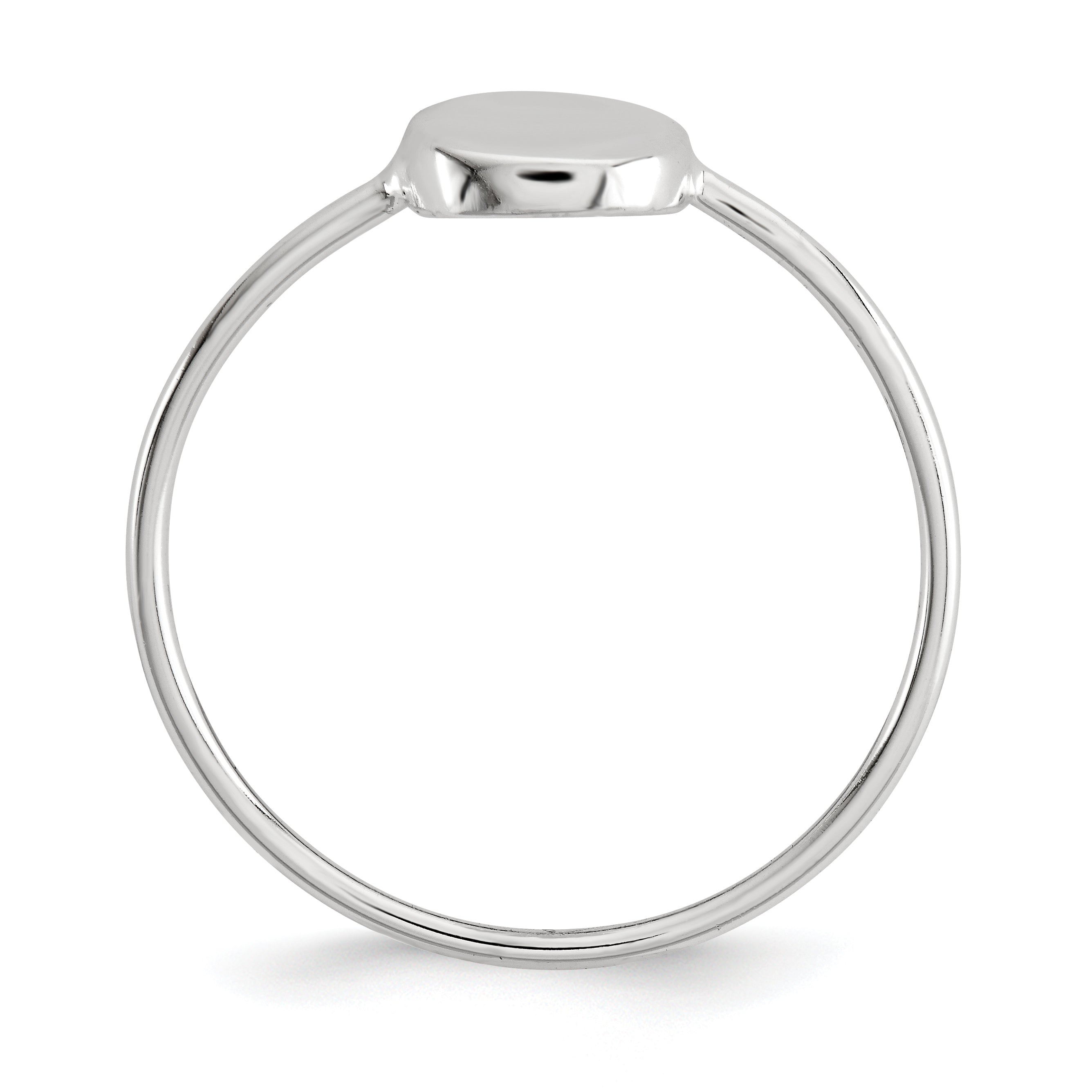 Sterling Silver Polished Circle Ring Secondary image