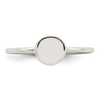 Sterling Silver Polished Circle Ring