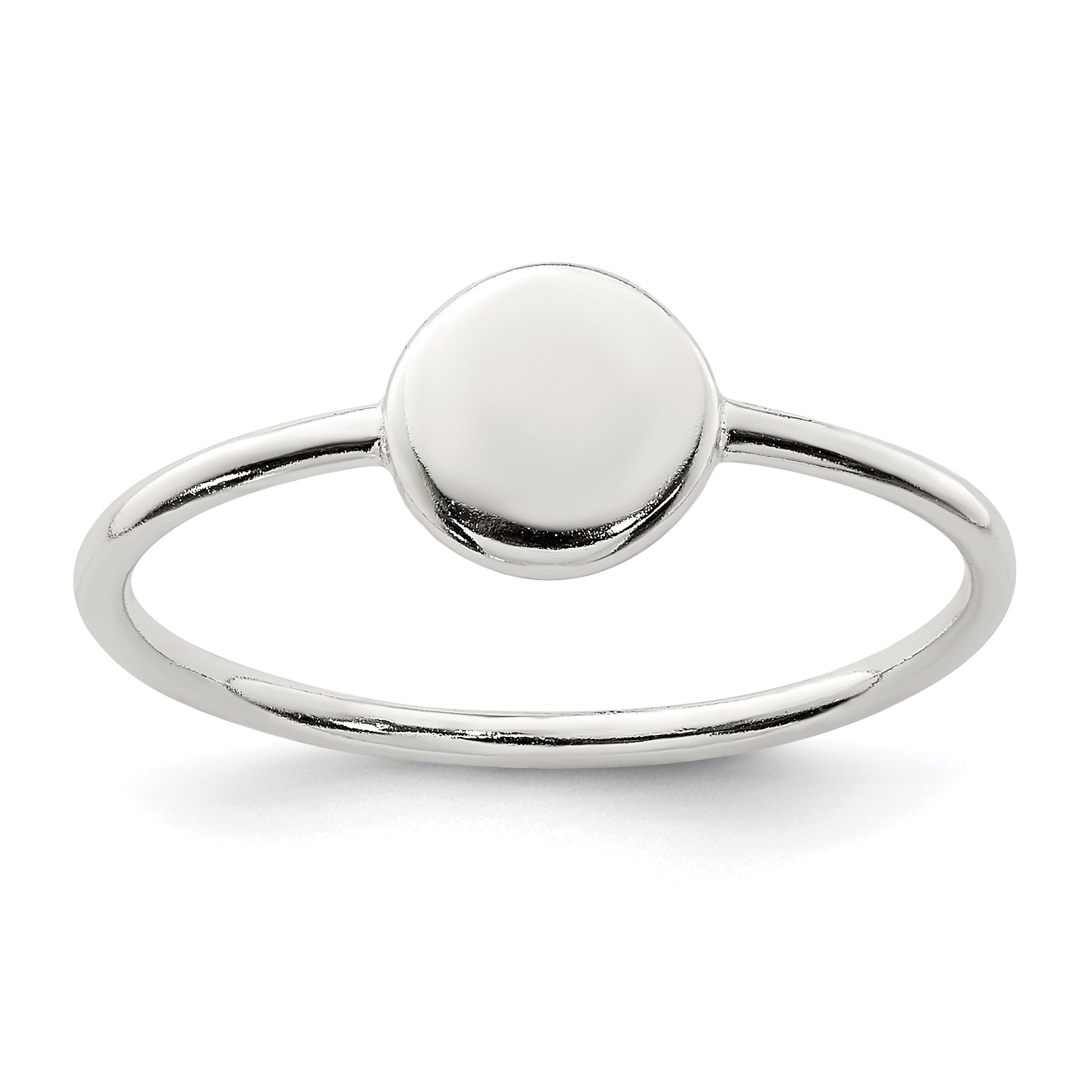 Sterling Silver Polished Circle Ring Main image