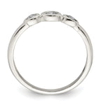 Sterling Silver Polished CZ Ring