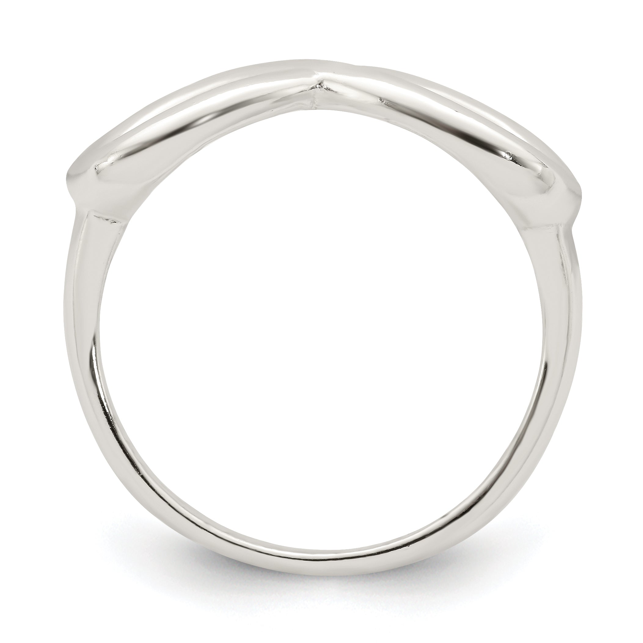 Sterling Silver Polished Infinity Ring Secondary image