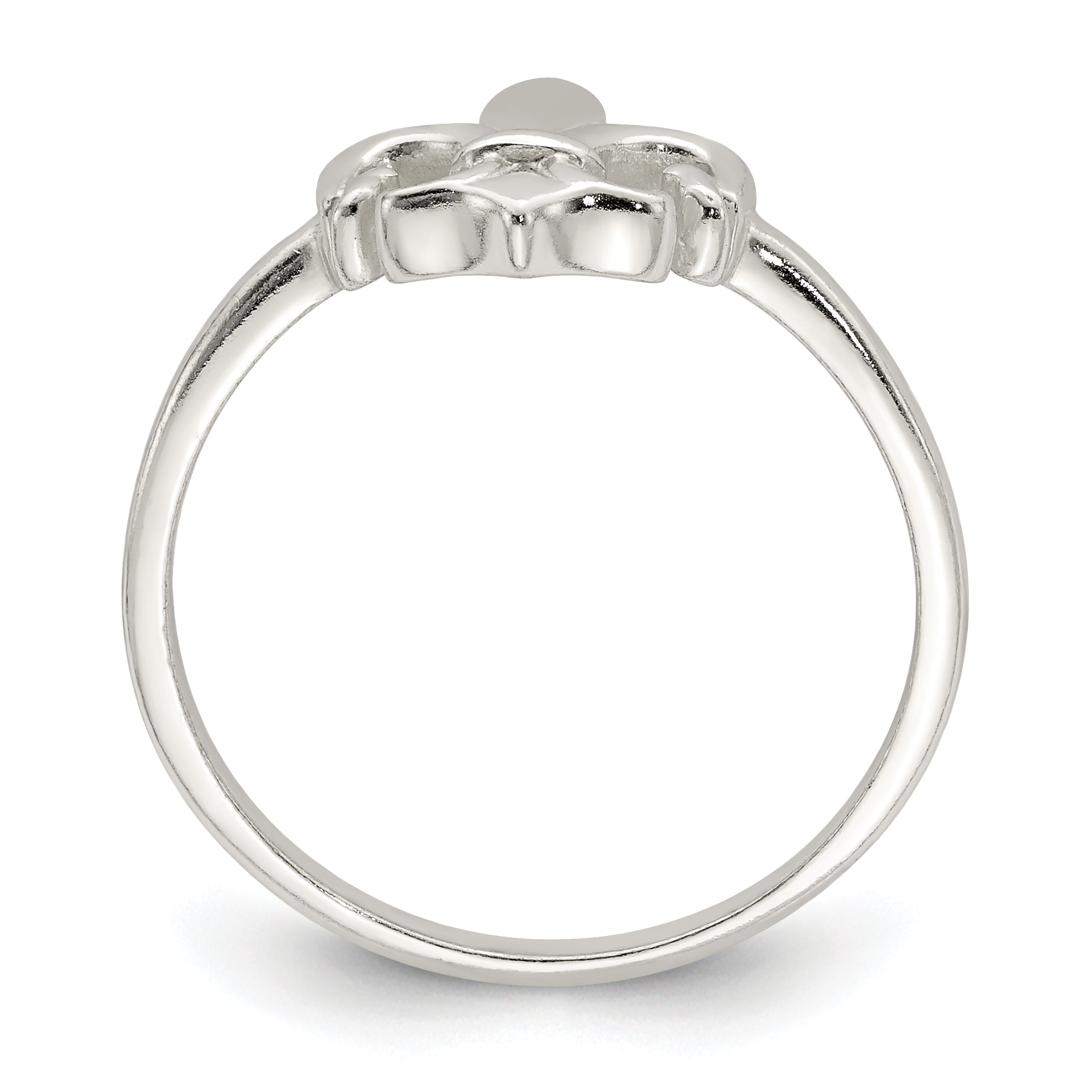 Sterling Silver Polished Fleur De Lis Ring Secondary image