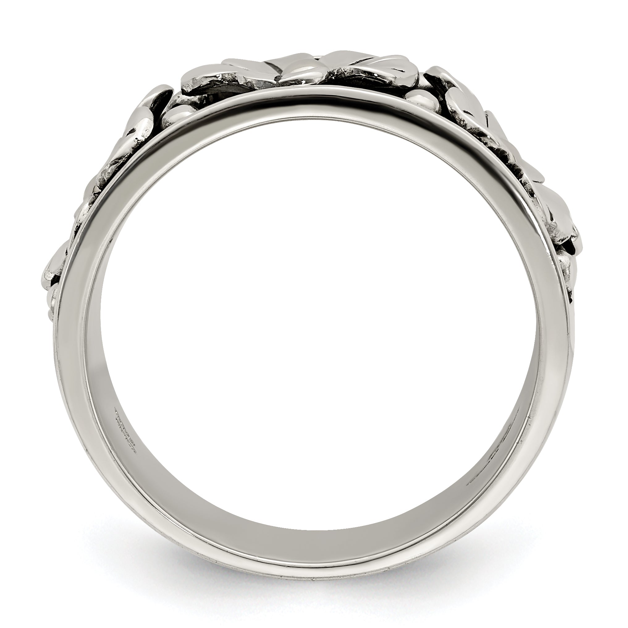 Sterling Silver Antiqued With  14k Gold Centers Daisy Ring