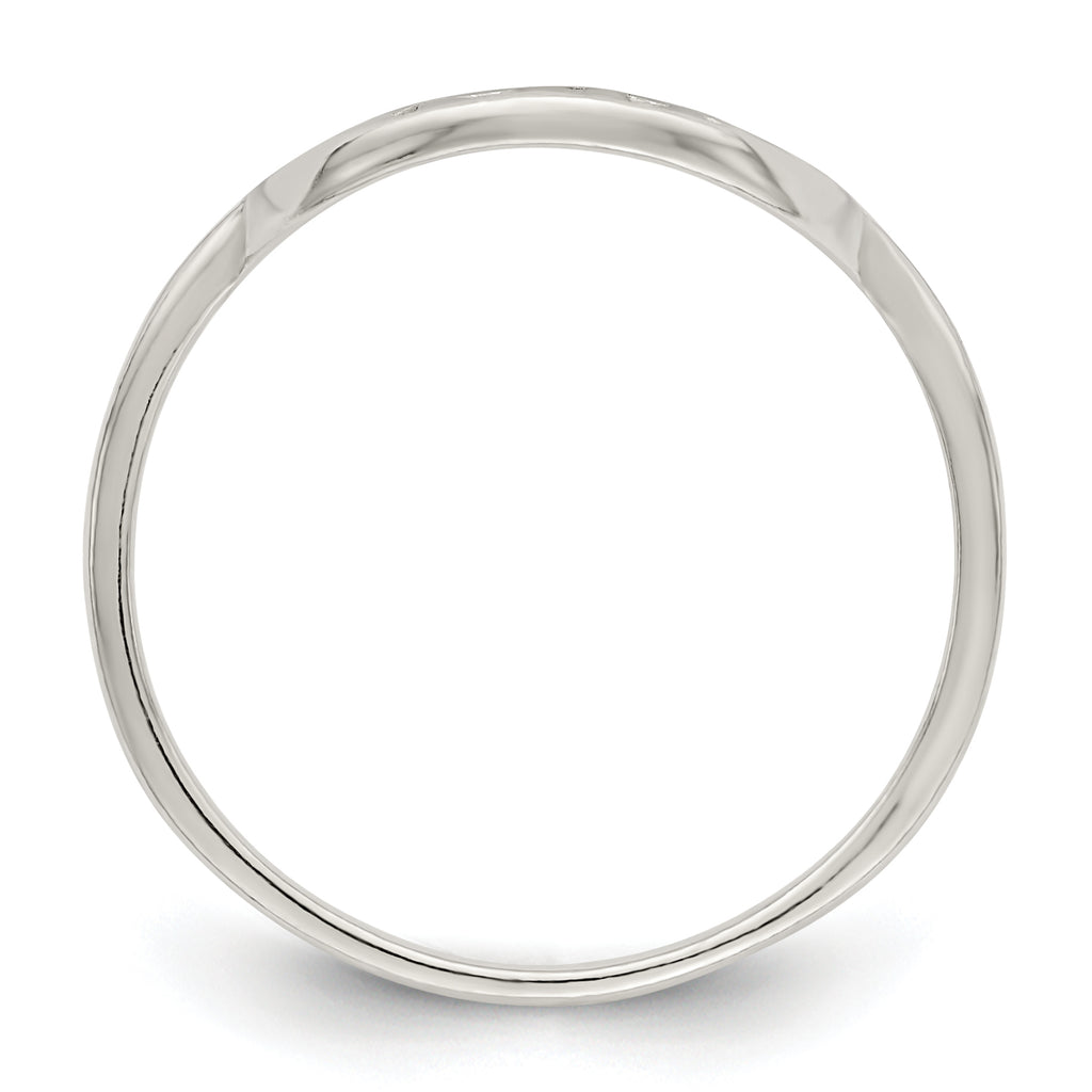 Sterling Silver Polished Tree Ring