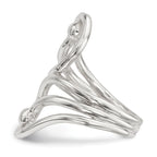 Sterling Silver Polished Fancy Swirl Ring