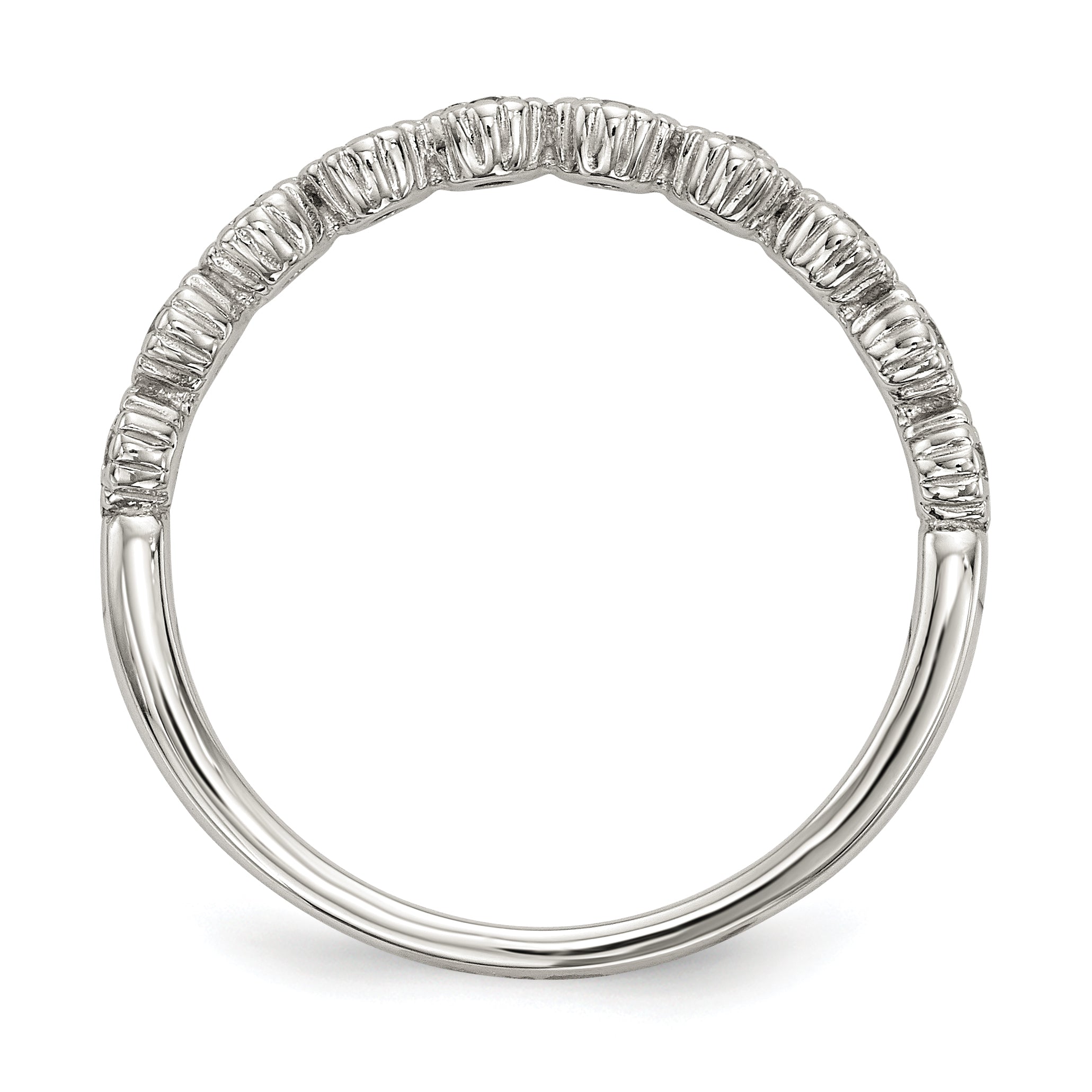 Sterling Silver CZ Ring Secondary image