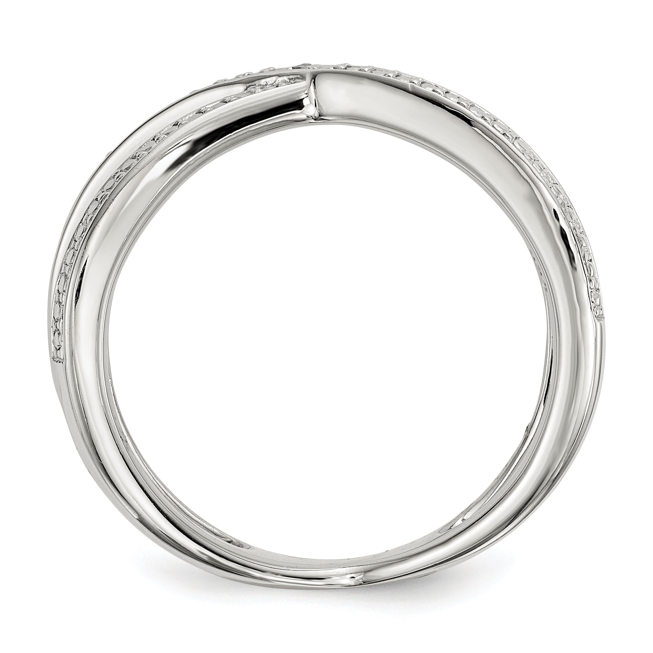 Sterling Silver Diamond Accent Ring Secondary image