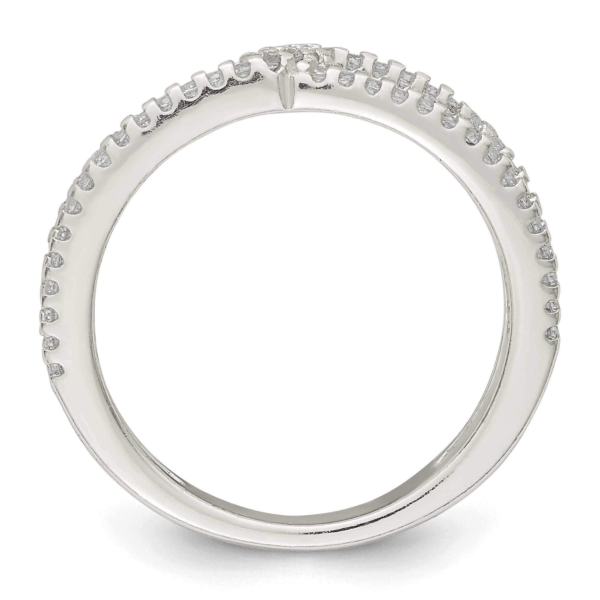 Sterling Silver CZ Ring Secondary image