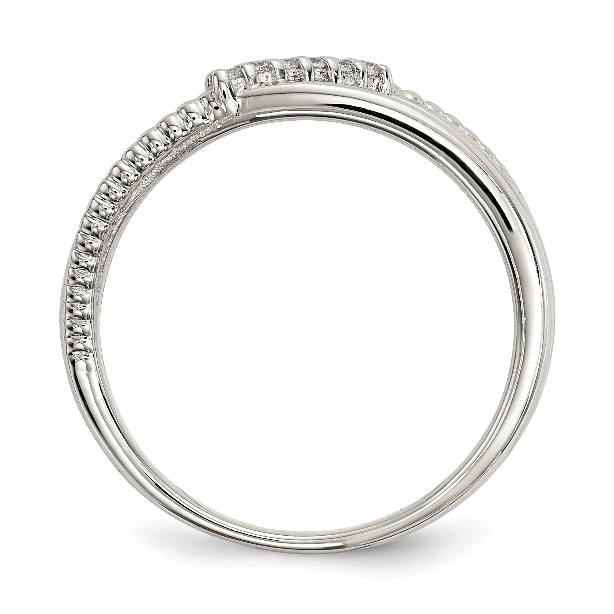 Sterling Silver CZ Ring Secondary image