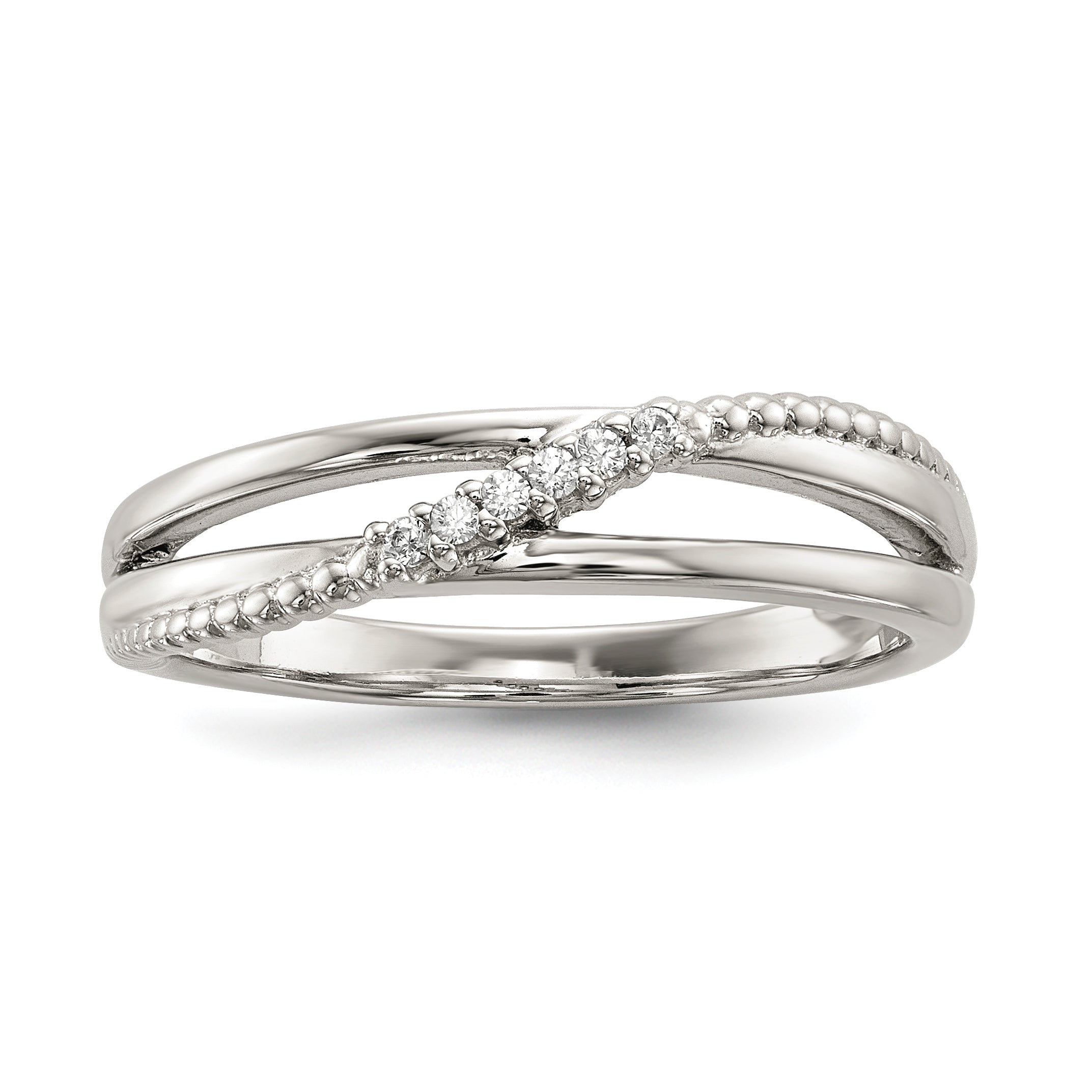 Sterling Silver CZ Ring Main image