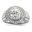 Sterling Silver Rhodium-plated Mens CZ Ring