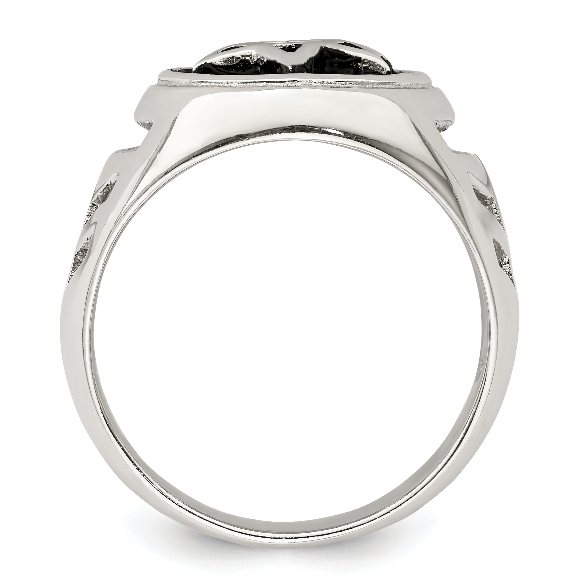 Sterling Silver Antiqued Star of David Ring Secondary image