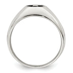 Sterling Silver Antiqued Cross Ring