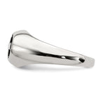 Sterling Silver Antiqued Cross Ring