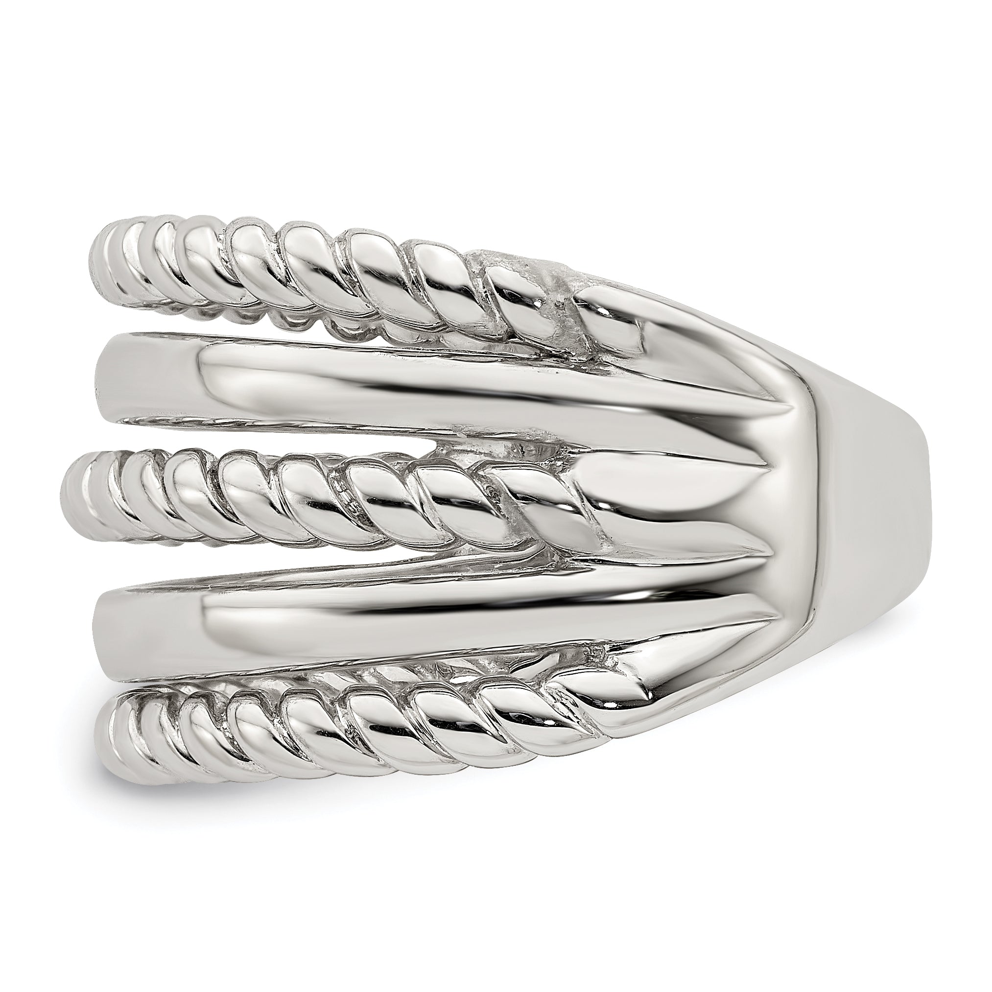 Sterling Silver Polished Fancy Ring