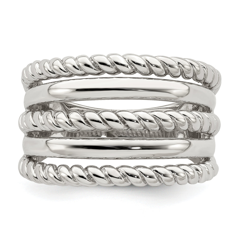 Sterling Silver Polished Fancy Ring