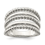 Sterling Silver Polished Fancy Ring