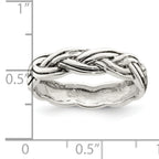 Sterling Silver Antiqued Celtic Band