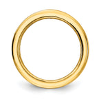 Prizma Sterling Silver Gold-tone 14K Flash Gold-plated Channel-Set Colorful CZ Eternity Band Ring